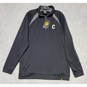 NEW DeMarini Heater Baseball Mens 1/2 Zip Thermal Pullover Gray mens Large